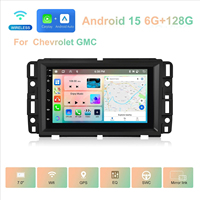 Écran de contrôle central avec navigation GPS Bluetooth, CarPlay sans fil, Android Auto, entrée caméra arrière AHD pour Chevrolet/GMC/Buick