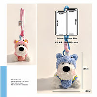En gros, Pendentif en peluche West Highland mignon de dessin animé, Breloque de sac, Porte-clés poupée chiot doodle, Jouet, Cadeau d'anniversaire pour amis