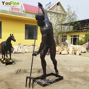 Escultura <span class=keywords><strong>de</strong></span> Poseidón, mitología <span class=keywords><strong>griega</strong></span> antigua, Metal, bronce, estatua del rey del mar - Product Image 3