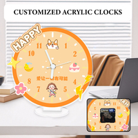 Horloge de bureau en acrylique transparent personnalisée en gros – Votre design, haute qualité pour la maison, le bureau, la salle de classe, la décoration, cadeau – Vente directe usine