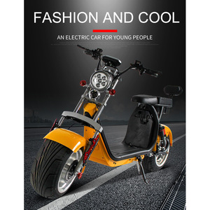 Scooter électrique Smart Harley 1000W avec moteur sans balais, siège et éclairage LED, scooter électrique urbain pour trajets quotidiens - Product Image 5