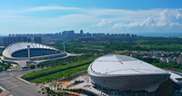 Bangunan Stadion Struktur Baja Bentangan Lebar, Gedung Olahraga Prefabrikasi, Rangka Atap Gimnasium, Galvanis Celup Panas, Pemasangan Cepat