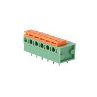 Spring Type Brass PCB Terminal Block 5.08mm Pitch Straight/Right Angle Pin Connector