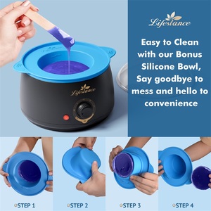 Chauffe-cire naturelle professionnel 500cc, chauffe-cire dépilatoire Lifestance pour épilation indolore brésilienne et corporelle complète - Product Image 4