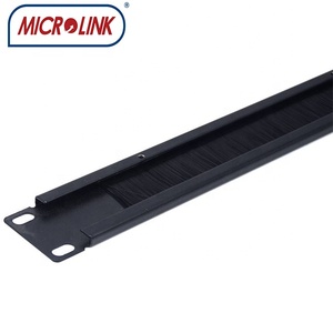 1U 2U Tipo de cepillo Gestión de cables en blanco 19 "Rack Gabinete Accesorios cepillo placa Organizador de cables Cepillo Panel de <span class=keywords><strong>marea</strong></span> - Product Image 3