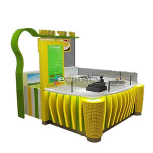 Shopping Mall Cookie <strong>Standall</strong> Cookie Bread Cabinet Cafe Kiosk Design bar Kiosk Coffee Bakery Snack Display Design OEM - Product Image 6