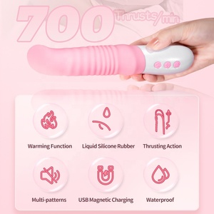 เครื่องสั่นดิลโด้แบบชาร์จไฟได้สำหรับผู้หญิงเซ็กซ์ทอยยืดหดได้สำหรับผู้หญิง - Product Image 3