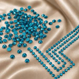 Strass en verre bleu écologique à dos plat, à fixer à chaud, pour bijoux d'événements formels et services VIP - Product Image 5