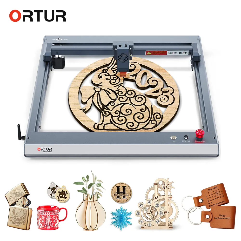 Laserdrucker Maschine 3D Mini 20000 mm/min schneller Druck für Leder Acryl Stein Holz Schlüssel Metall Laserdrucker