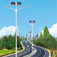 Sensor de ahorro de energía de alta calidad al aire libre Ip68 a prueba de agua 100W 200W Luz de calle LED solar integrada todo en uno