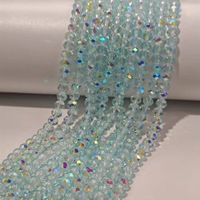 Perles de verre facettées multicolores de haute qualité, couleur AB, 4 mm, pour la fabrication de bijoux