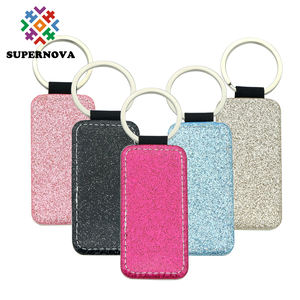 LLavero de cuero en blanco, sublimación, Corazón - Product Image 5