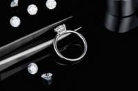 Bague scintillante pour mamelon en forme de coeur pour femme, bijoux, idée cadeau, 1 Ct, vente en gros,