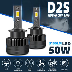 ไฟหน้ารถยนต์ LED D2S D4S 55W หลอดอลูมิเนียมสำหรับเปลี่ยนหลอด HID ใช้ทั่วไป - Product Image 3
