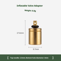 Adaptateur de réservoir de propane gonflable léger et portable en laiton pour réchaud de camping extérieur, accessoires de brûleur à gaz - Outil de camping
