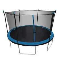 Trampolín de 14 Pulgadas para Adultos, Cama Elástica Comercial, Trampolín Infantil para el Hogar, Trampolín Familiar con Red de Seguridad, Plegable, de Acero, para Fitness