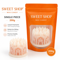 Fournisseur Direct Usine : Friandises Comestibles en Cire Tour de la Londres, Taille XL, Remplissage Nectar Mixte, Cadeaux de Fête, Qualité Alimentaire