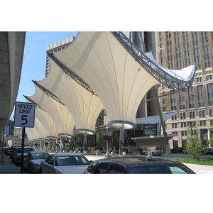 Estructuras de Membrana para Paisajismo Resistentes a la Intemperie, Toldo de Sombra PVDF, Carpa de Sombra para Paisajismo para Plazas Comerciales Modernas - Product Image 2