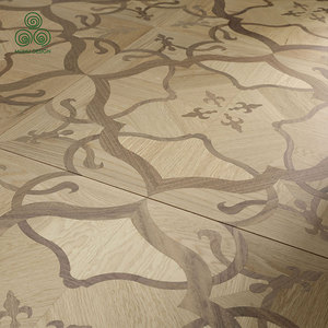 Suelo de Madera de Roble de Ingeniería, Parqué de Roble en Espiga, Suelo de Madera Dura en Chevron, Parqué de Roble con Sistema de Clic - Product Image 1