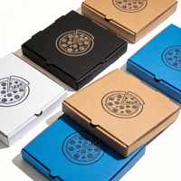 Boîte à pizza personnalisée en gros, lot de 3, anti-graisse, 3-en-1, 3 pièces, 7-8 pouces, mini-boîte à tarte, boîte à pizza à 3 compartiments, emballage à emporter