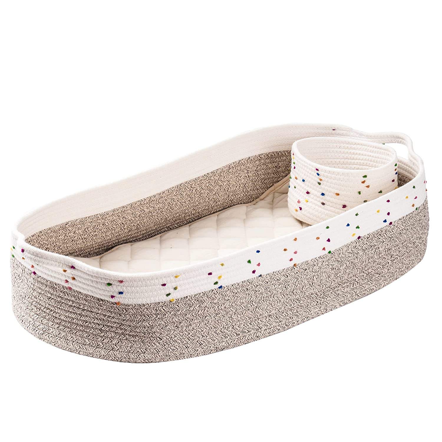 Blanc avec taches et brun