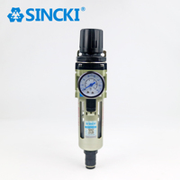 Régulateur de filtre à air comprimé SINCKI série AW avec purge manuelle et automatique AW2000-02 AW3000-03 AW4000-04