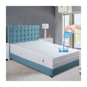 <span class=keywords><strong>Housse</strong></span> <span class=keywords><strong>de</strong></span> matelas imperméable en polyester/coton JUMIAO, antibactérienne, ignifuge, protection contre les punaises <span class=keywords><strong>de</strong></span> <span class=keywords><strong>lit</strong></span>, 500 fils/cm² pour la maison - Product Image 1