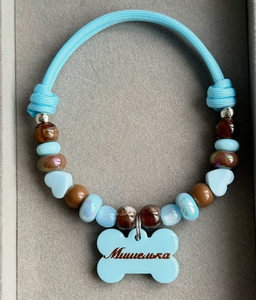 Collier personnalisé pour chien, collier en silicone perlé sur mesure, cadeau pour les amoureux des animaux, cadeau pour la fête des mères pour maman de chien, cadeau commémoratif pour chien - Product Image 2