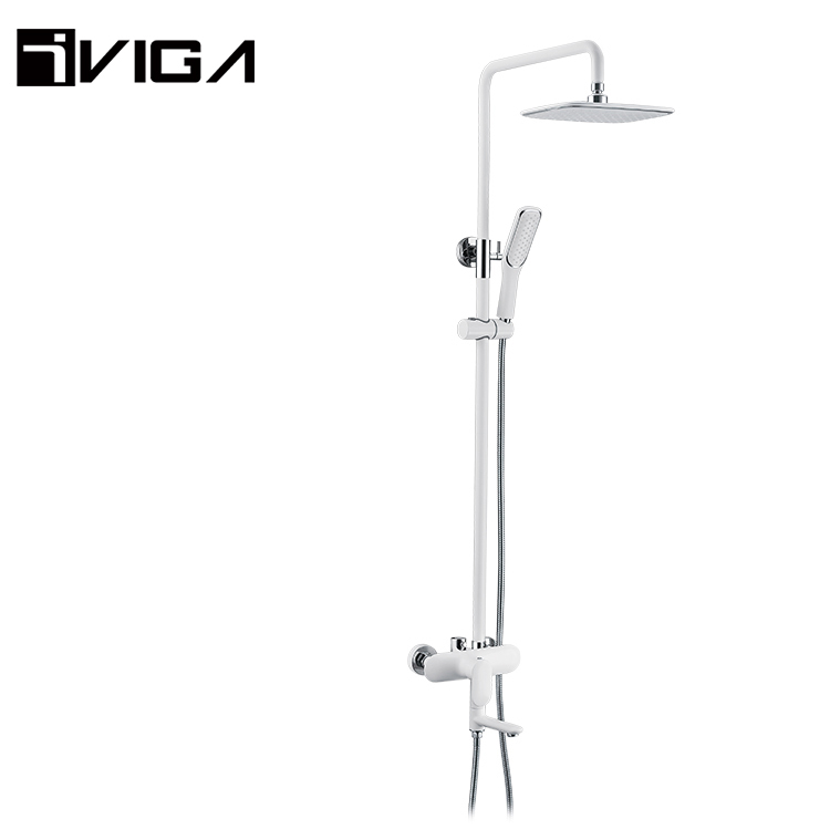 Prix bas Corps Principal En Laiton Cartouche En Céramique 35Mm Bain Douche Mélangeur Noir Ensemble de Colonne de Douche