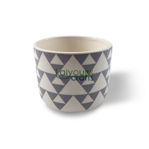 Pots de fleurs en céramique de luxe pour jardinière en dolomite chaude Offre Spéciale, pot de fleurs hexagonal, <span class=keywords><strong>terre</strong></span> <span class=keywords><strong>cuite</strong></span>, ciment, grainage - Product Image 4