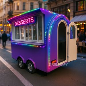 2025 Custom Catering Fast Trailer <b>Mobile</b> Pizza Oven With Full <b>Kitchen</b> Food Truck - Product Image 4