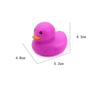 Bán Buôn Mini Đồng Bằng Thiết Kế 2.5 Inch 5.2Cm Cao Su Đầy Màu Sắc Số Lượng Lớn Tắm Tắm Vịt Cao Su Vịt Đồ Chơi Cho Bán Hàng Tự Động Viên Nang Máy - Product Image 4