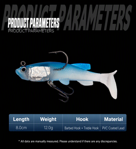 Esca Anti-Inceppamento 12g/9g, Coda Arricciata, Effetto UV e Multicolore per Bass. Attrezzatura per la <span class=keywords><strong>Pesca</strong></span> Sportiva e l'Intrattenimento all'Aperto - Product Image 3