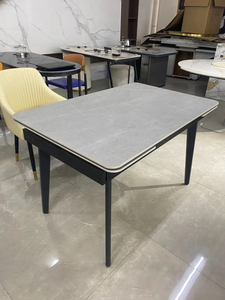 Modhomi hiện đại mở rộng bàn ăn thiết lập cho 6 8 chỗ ngồi sang trọng thiêu kết đá hàng đầu nhà bếp phòng khách nhà căn hộ biệt thự - Product Image 6