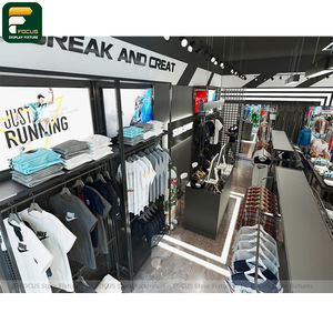 Étagère de présentation de vêtements élégante, comptoir de vêtements, vitrine de vêtements, armoire en verre, mobilier de magasin - Product Image 6