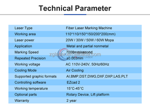 เครื่องเลเซอร์ไฟเบอร์ 20W รุ่นใหม่ สำหรับสลักกำไล แหวน จี้  ระบบระบายความร้อนด้วยอากาศ รองรับไฟล์ AI/DWG/BMP สำหรับงานเครื่องประดับแบบกำหนดเอง - Product Image 5