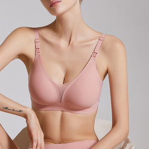 亚洲尺码 <span class=keywords><strong>M</strong></span> L XL XXL 批发性感女士孕妇哺乳文胸夏季果冻胶无缝透气哺乳文胸 - Product Image 2