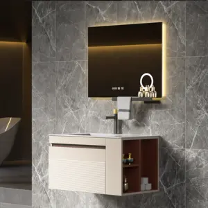 大号哑光黑色壁挂式浴室柜36英寸独特的立式美式浴室梳妆台套装