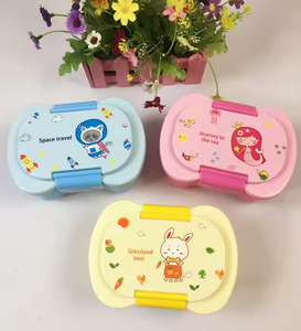 2024 école enfants Double bouteilles d'eau étanche en plastique micro-ondes Snack Sandwich alimentaire conteneur dessin animé Portable Bento boîte <span class=keywords><strong>à</strong></span> déjeuner - Product Image 4