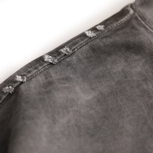 <span class=keywords><strong>Sudadera</strong></span> de Cuello Redondo Personalizable de 425 Gramos, Estilo Vintage para Hombre, de Algodón Grueso, Sólida, Transpirable, para Otoño - Product Image 4