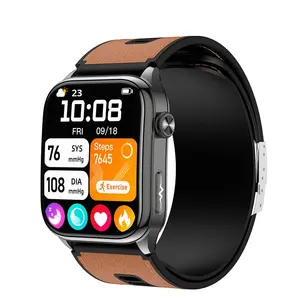 AMOLED 실리콘 스마트 워치 에어 펌프 에어백 혈압 ECG 심박수 NFC 통화용 혈압 건강 스마트 워치 - Product Image 2