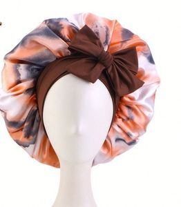 Grands bonnets ajustables avec sangle élastique en satin de soie pour dormir - Product Image 3