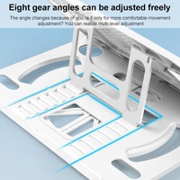 Support ergonomique réglable en hauteur en ABS pour ordinateur portable Support pliable pour ordinateur portable