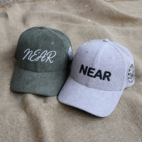 Gorra de Béisbol de Pana con Bordado 3D Personalizado, Transpirable e Impermeable, Unisex para Adultos, para Deportes Casuales y Golf