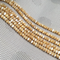Perles en coquille de Trochus naturelles, en forme de roue d'abacus, rondes et plates, pour boucles d'oreilles, porte-clés, breloques, accessoires de décoration bohème