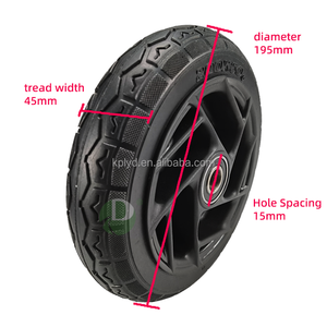 ล้อยางแข็ง<span class=keywords><strong>8</strong></span>นิ้วส่งตรงจากโรงงานดูดซับแรงกระแทกไร้เสียงกันลื่นและทนต่อการสึกหรอเหมาะสำหรับรถเข็น - Product Image 3
