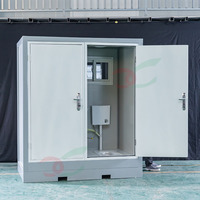 Toilette extérieure préfabriquée Chambre double pour homme et femme Conteneur portable WC publics