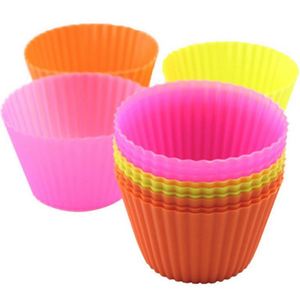 <b>Silicone</b> Cake Cup New Arrival <b>Silicone</b> <b>Baking</b> Cups Reusable Muffin Liners Non-Stick Cup Cake Molds Set - Product Image 2