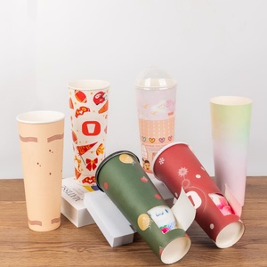 Tasse surprise de thé à bulles Boba à double paroi biodégradable écologique de <span class=keywords><strong>12</strong></span> <span class=keywords><strong>oz</strong></span> avec logo imprimé personnalisé pour le vin dans une boîte aveugle - Product Image 3