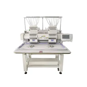 JinYu 2 heads embroidery machine computerized t-shirt hat embroidery for home use with after-sale service